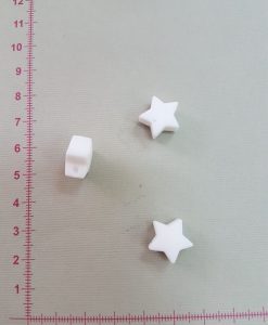 Silikoninė žvaigždutė Balta 15 mm