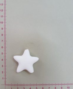 Silikoninė žvaigždutė Balta 38 x 38 mm