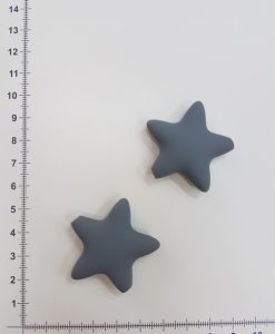Silikoninė žvaigždutė Pilka 38 x 38 mm