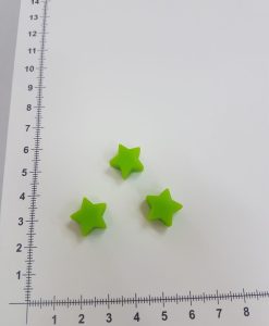 Silikoninė žvaigždutė Salotinė 15 mm