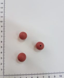 Silikoniniai karoliukai 15 mm, Plytiniai