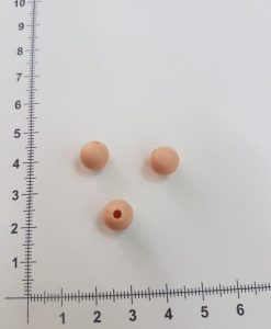 Silikoniniai karoliukai 9 mm, Švelnus persikas