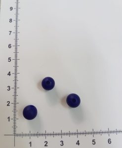 Silikoniniai karoliukai 9 mm, Tamsiai violetiniai
