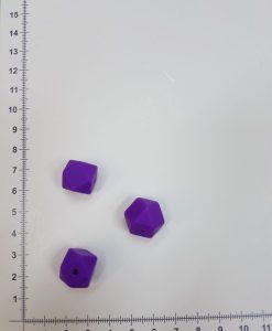 Silikoninis šešiakampis 14 mm, Alyvinis