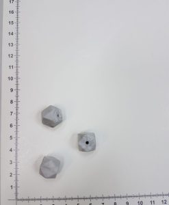 Silikoninis šešiakampis 14 mm, Marmūrinis