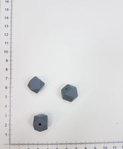 Silikoninis šešiakampis 14 mm, Pilkas