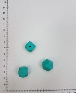 Silikoninis šešiakampis 14 mm, Ryškiai mėtinis