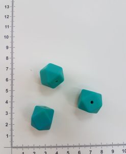 Silikoninis šešiakampis 17 mm, Ryškiai mėtinis