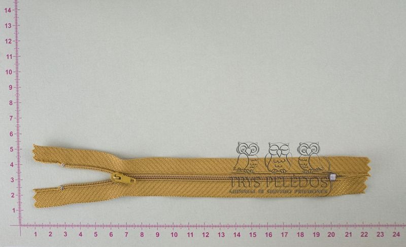 Spiralinis fiksuojamas užtrauktukas „Geltonas“, 18 cm