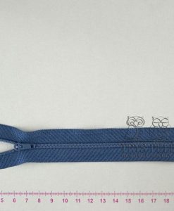 Spiralinis fiksuojamas užtrauktukas „Mėlynas“, 18 cm