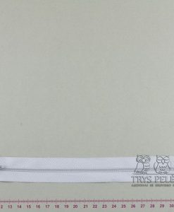 Spiralinis fiksuojamas užtrauktukas „Šviesiai pilkas“, 22 cm