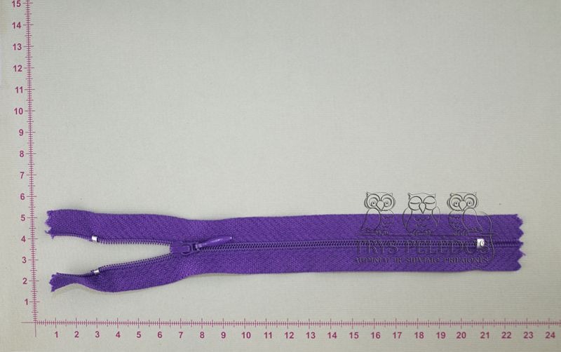 Spiralinis užtrauktukas „Violetinis“, 18 cm