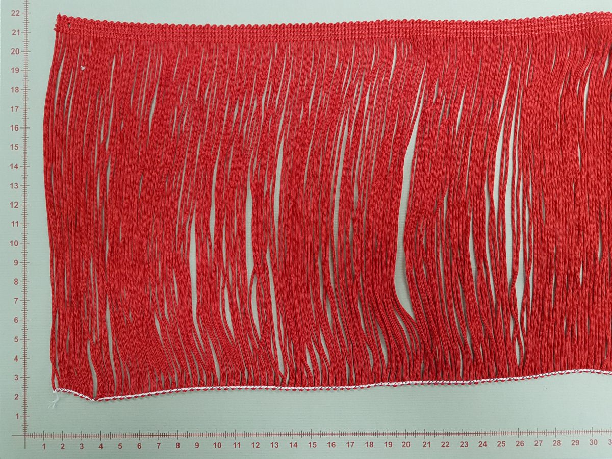Dekoratyvinė kutų juostelė, 200 mm, raudona