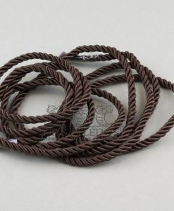 Dekoratyvinė virvelė 3mm,ruda