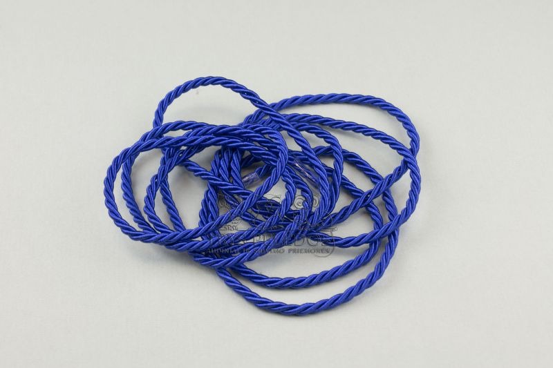 Dekoratyvinė virvelė 4mm,mėlyna