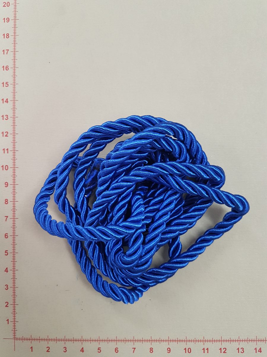 Dekoratyvinė virvelė Ryškiai mėlyna 6mm