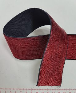 Metalizuota guma 50 mm, Raudona/juoda