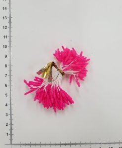 Gėlių kuokeliai su stiklo dalelėmis, ryškiai rožiniai