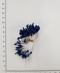 Gėlių kuokeliai su stiklo dalelėmis, tamsiai mėlyni