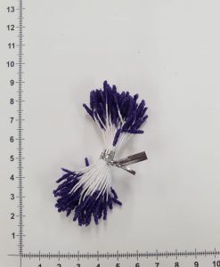Gėlių kuokeliai su stiklo dalelėmis, violetiniai