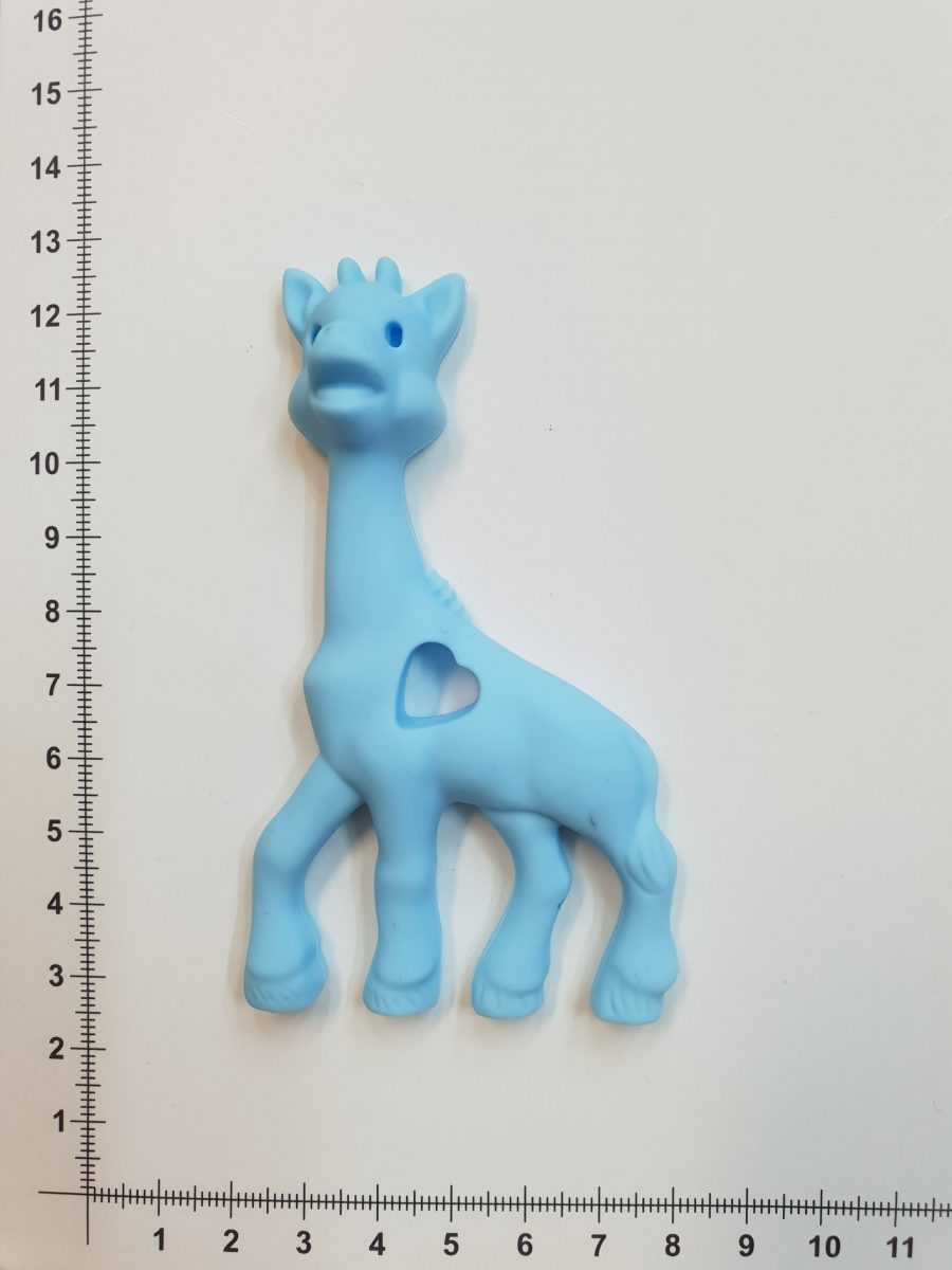Silikoninis kramtukas Šviesiai mėlyna žirafa