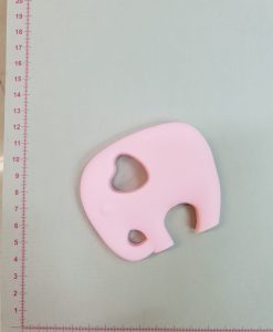 Silikoninis kramtukas Šviesiai rožinis Drambliukas