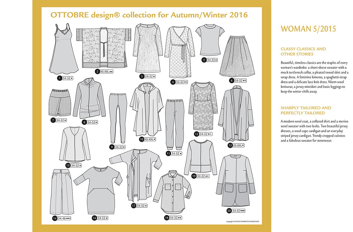 Ottobre Design Autumn/Winter Woman 5/2016