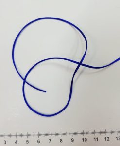 Satino virvelė Ryškiai mėlyna 1,5mm