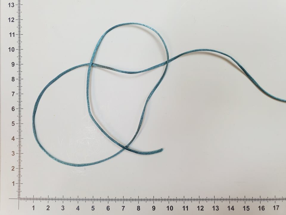 Satino virvelė Žalsva 1,5mm