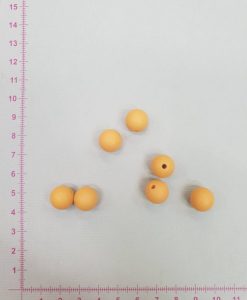Silikoniniai karoliukai 12 mm, Oranžiniai