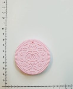 Silikoninis kramtukas Rožinis sausainiukas