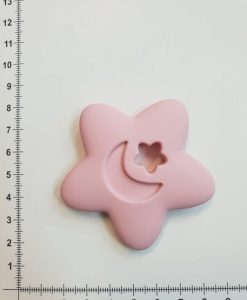 Silikoninis kramtukas Šviesiai rožinė žvaigždutė