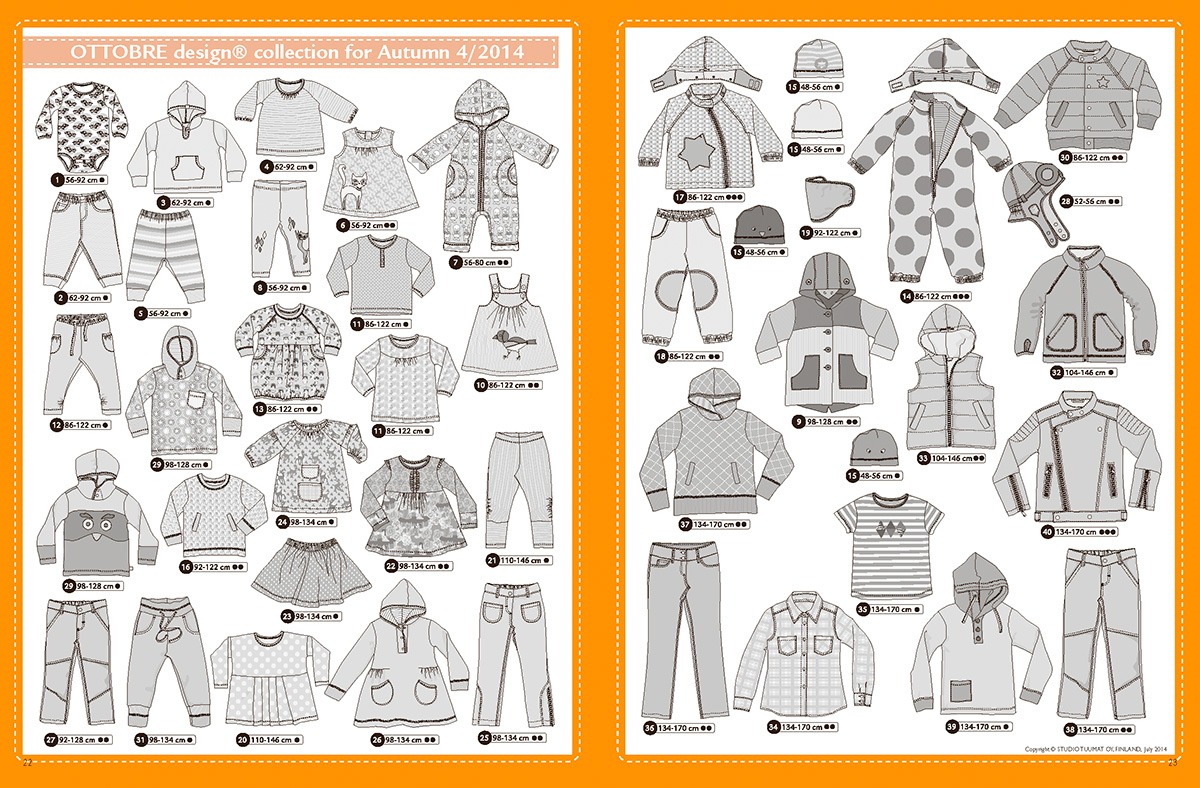 Ottobre Design Herbst Kids Fashion 4/2014