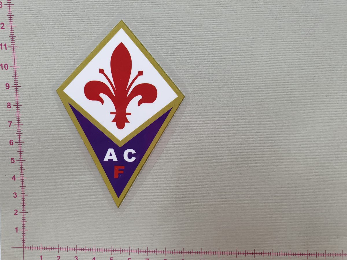 Termoaplikacija ACF Fiorentina futbolo komandos logotipas maža