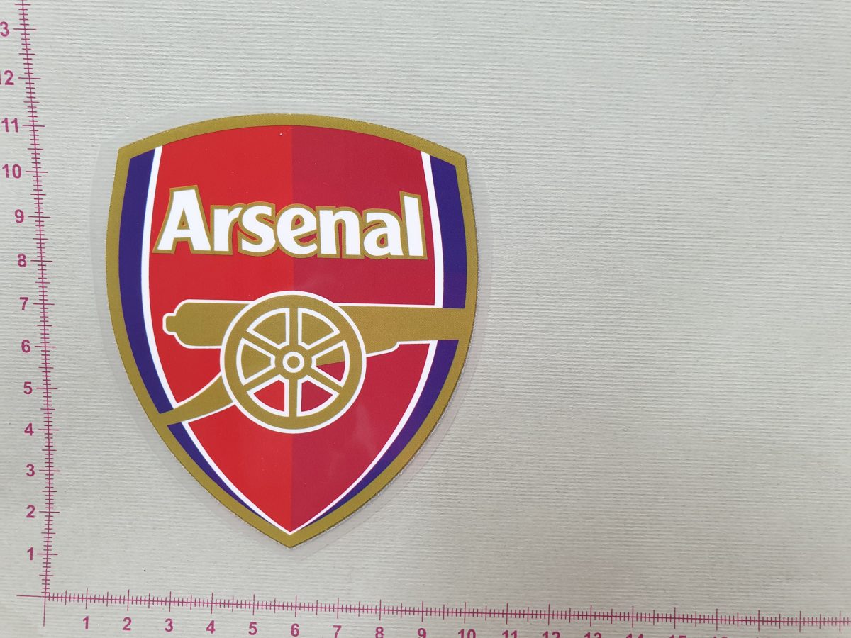 Termoaplikacija Arsenal futbolo komandos logotipas didelė