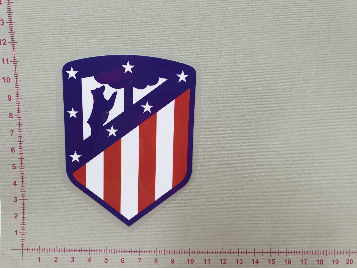 Termoaplikacija Atletico Madrid futbolo komandos logotipas maža
