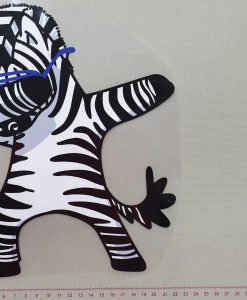 Termoaplikacija dabbing Zebras didelė
