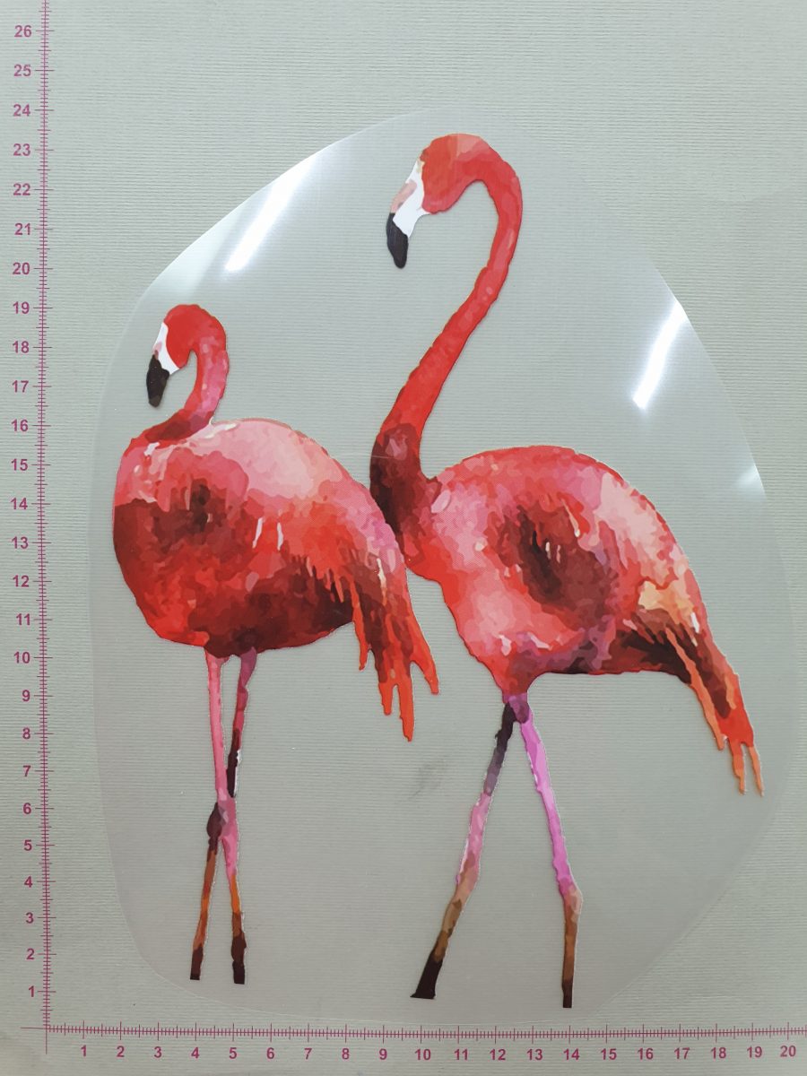 Termoaplikacija Flamingai didelė