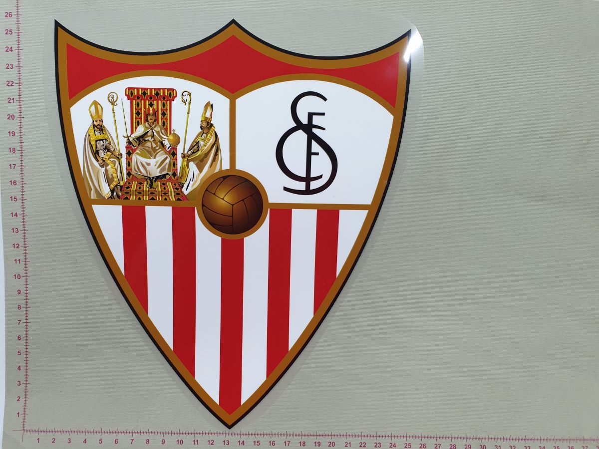 Termoaplikacija Sevilla futbolo komandos logotipas didelė