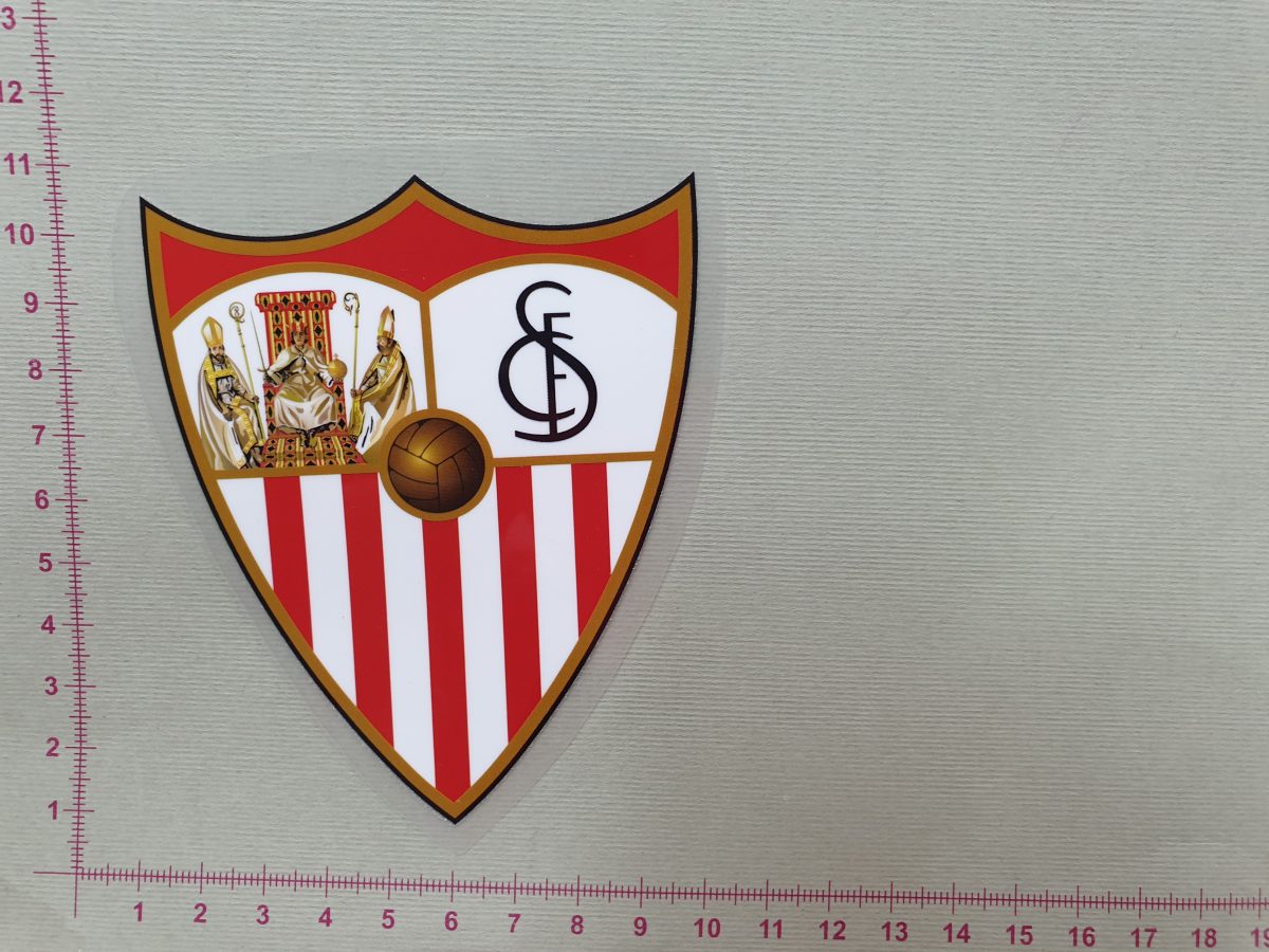 Termoaplikacija Sevilla futbolo komandos logotipas maža