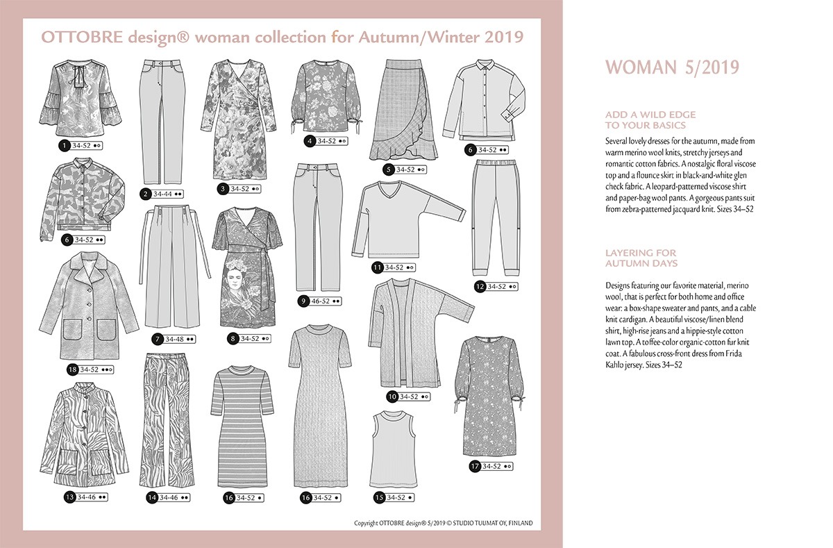 Ottobre Design Autumn/Winter Woman 5/2019