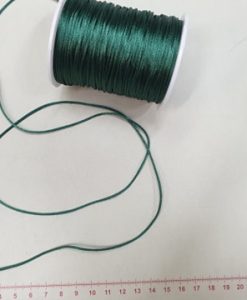 Satino virvelė tamsiai žalia 1,5mm pilna ritelė