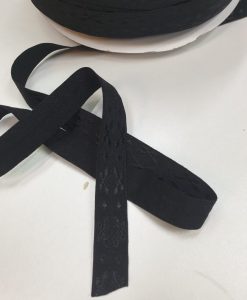 Minkšta elastinė guma su juoda 15mm rašteliu