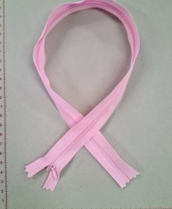 Paslėptas užtrauktukas "Šviesiai rožinis", 45 cm