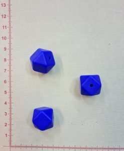 Silikoninis šešiakampis 17 mm, Karališkas mėlynas