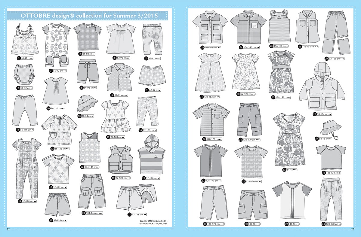 Ottobre Design Summer Kids Fashion 3/2015