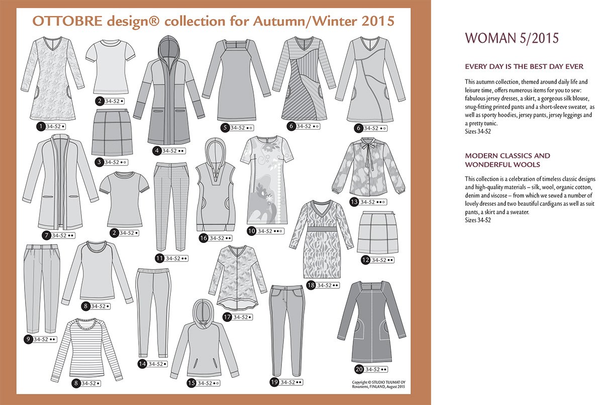 Ottobre Design Autumn/Winter Woman 5/2015