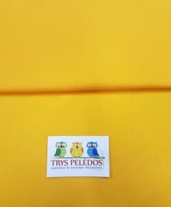 Pašiltintas storas trikotažas Geltonas