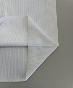 Plonesnis rib drabuzias Baltas trikotažas