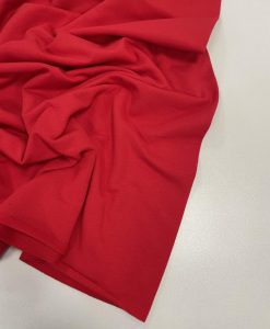 Pašiltintas, nestoras elastingas trikotažas Raudonas